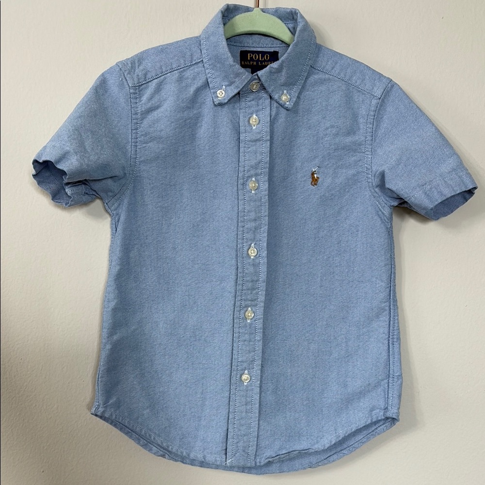 Polo by Ralph Lauren Boy Light Blue Button Down Shirt (Size 4)